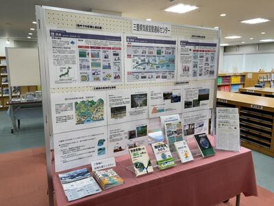 気候変動展示の様子２